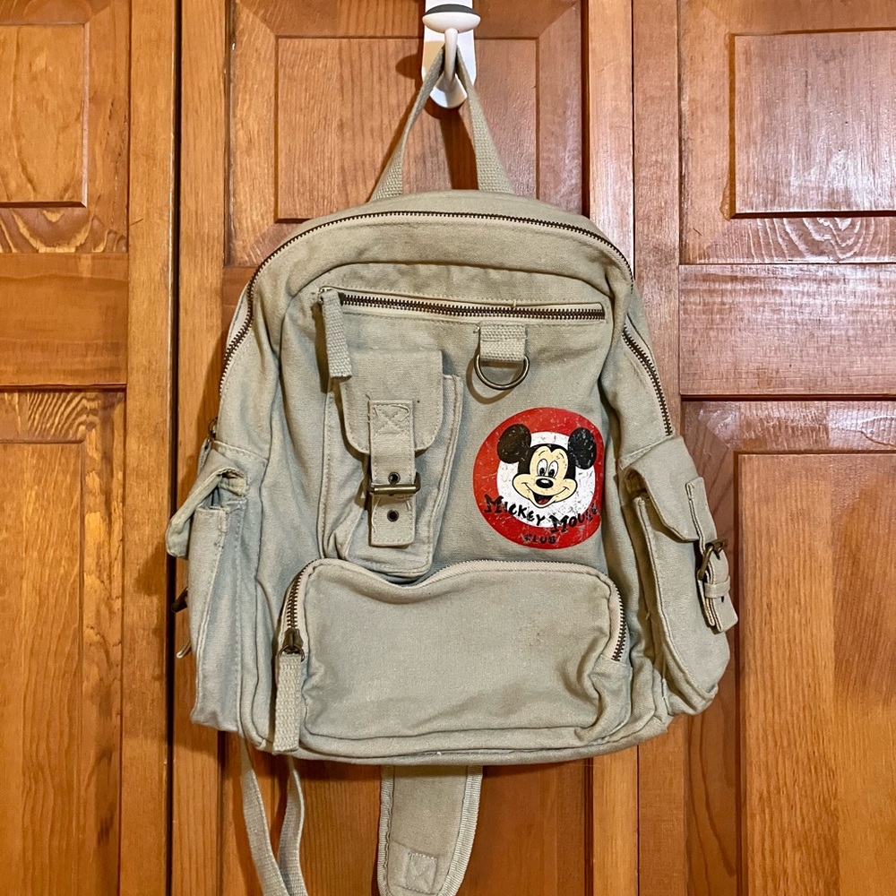 Vintage 2000s Disney “Mickey Mouse Club” Crossbody Backpack 🐭🎒